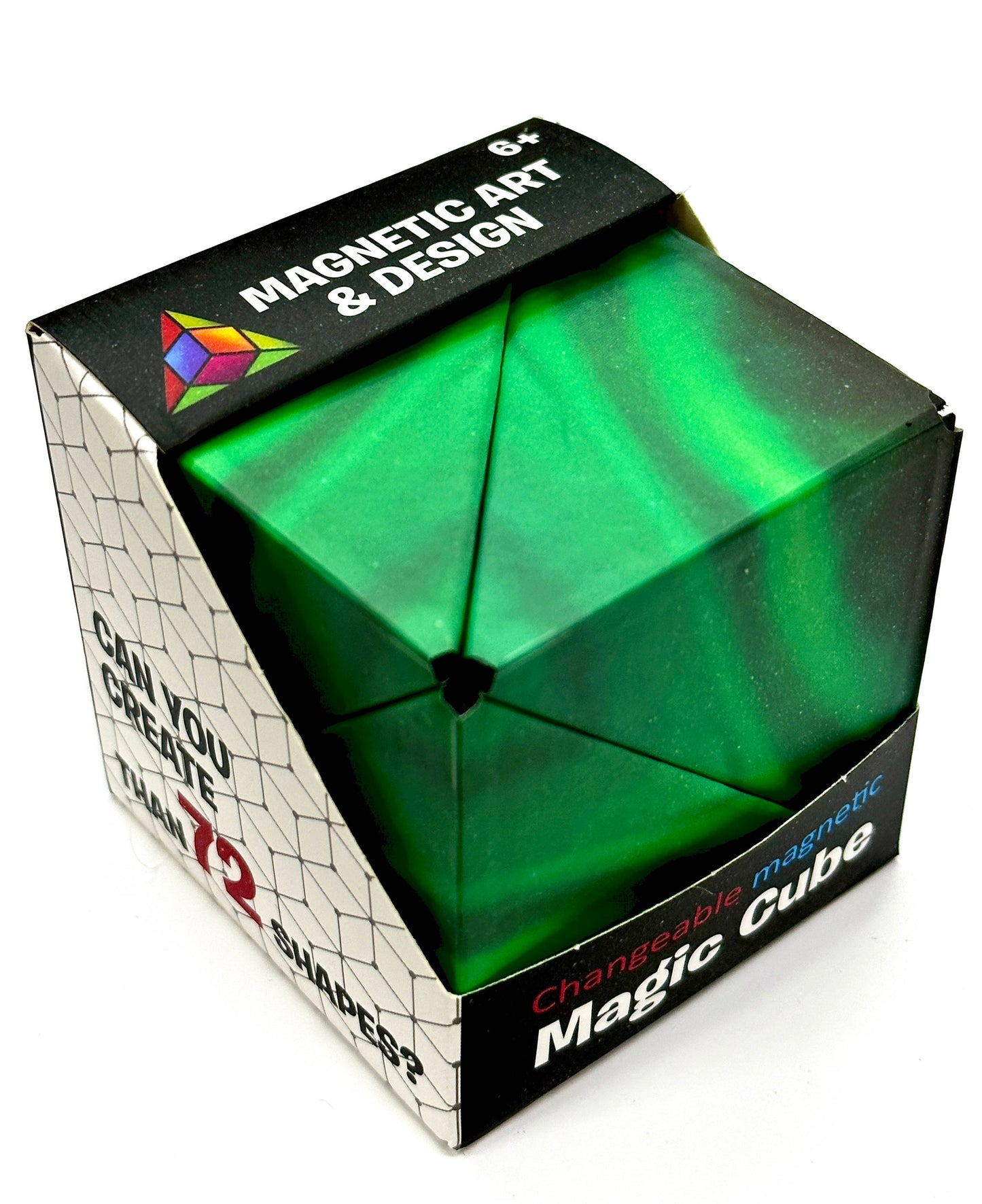 Shape Shifting Magic Cube Transforms Into Over 72 Shapes, Green Forest